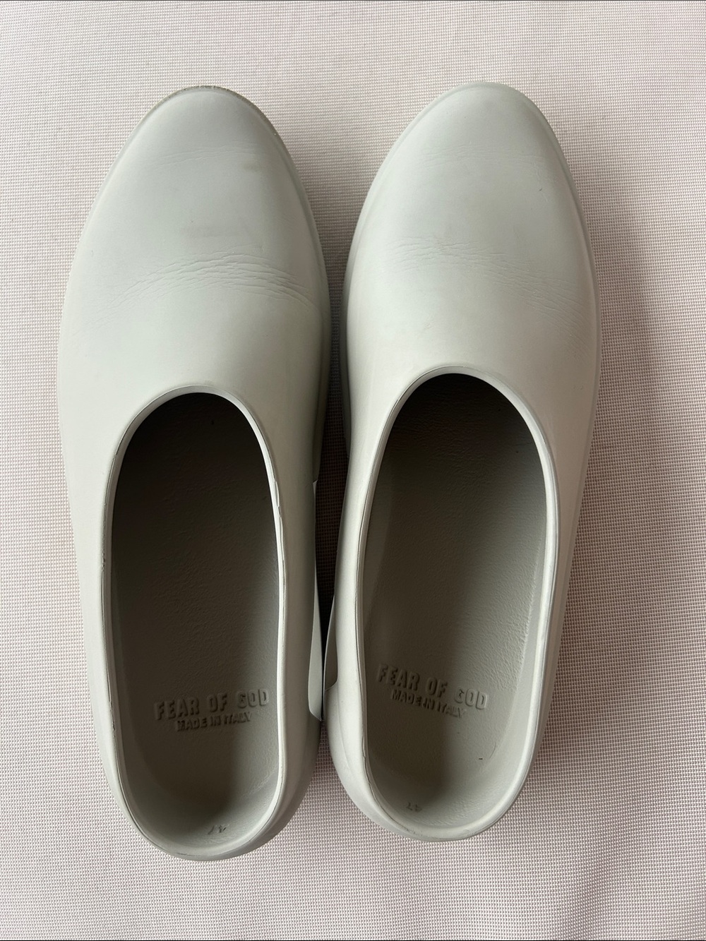 Fear of God Minimal Slip-On Clog in Pale Gray